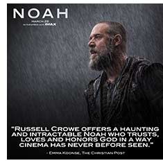 Russell Crowe offers a haunting and intractable Noah who trusts, loves and honors God in a way cinema has never before seen.